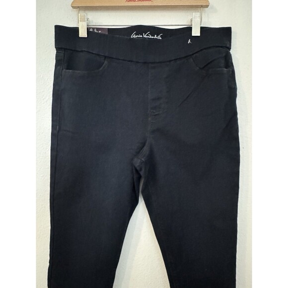 Gloria Vanderbilt Amanda Pull On Comfort Jeans Size 8 Dark Blue New Stretch - Picture 2 of 10